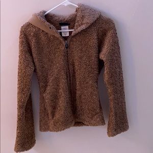 Patagonia brown fluffy jacket/zip up